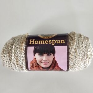 1 Skein Lion Brand Homespun Yarn 412 Pearls #5 Bulky 185 yards
